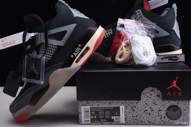 1st Kicks White CV9388-001 Bred x 4 Off Air Retro Jordan 0712